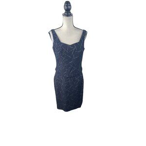 Gantos Skirt Set Navy Silver Top 6 Skirt 8 profession office